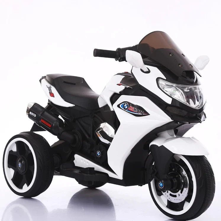 Motocicleta Electrica cu Acumulator Pentru Copii, 2 motoare, 12V varsta 2-6 ani, Cu Sunete si Lumini Led