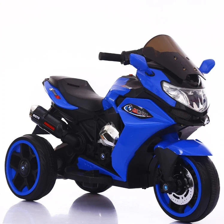 Motocicleta Electrica cu Acumulator Pentru Copii, 2 motoare, 12V varsta 2-6 ani, Cu Sunete si Lumini Led