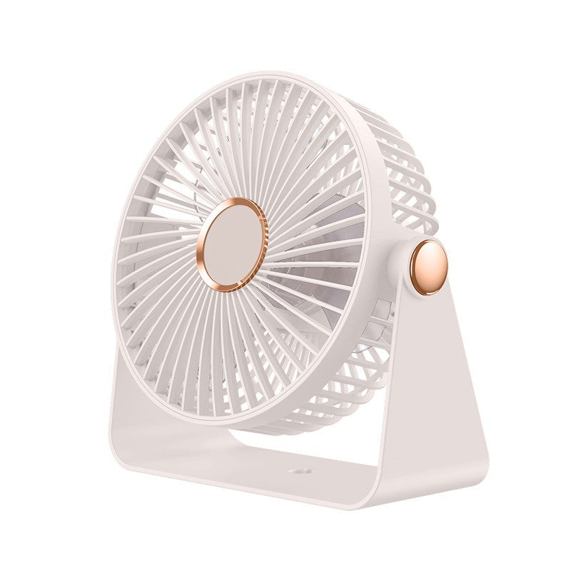 🌀 Ventilator 2 în 1 MaisonElise, de Masă sau Perete, 5 Trepte, USB Type-C, 1200 mAh, Ultra Silențios, 17.5 cm, Alb