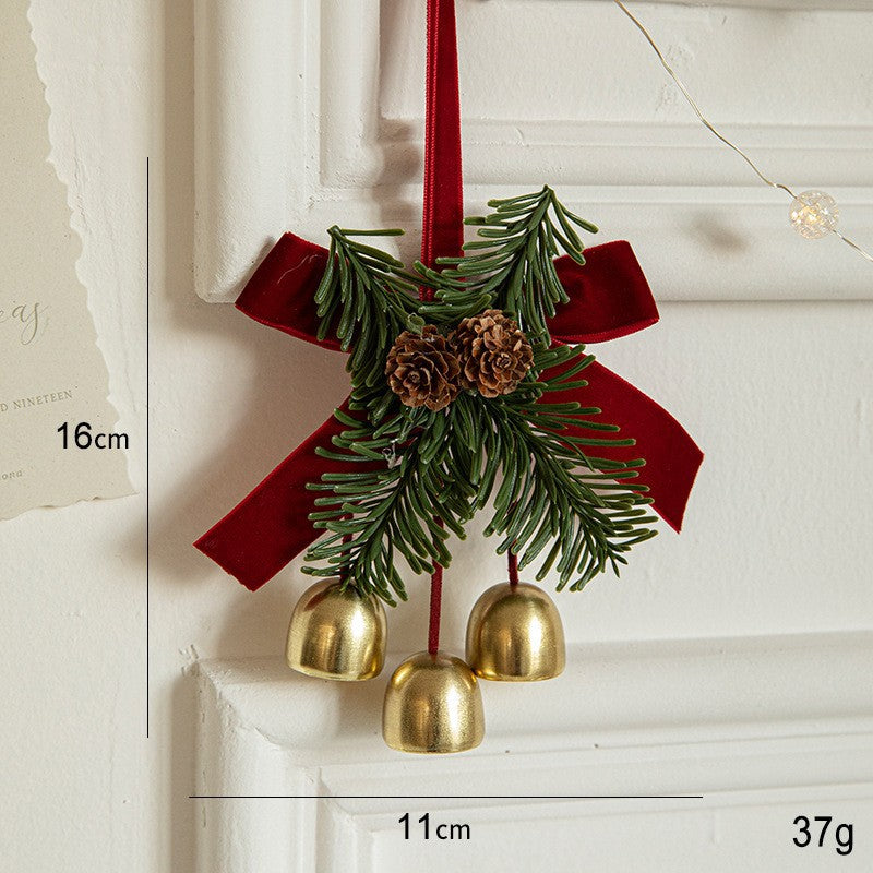 Ornament de Brad, tip Funda de Craciun cu 3 Clopotei