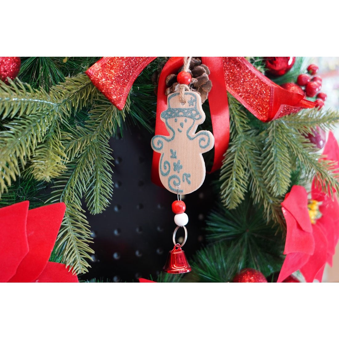 Ornament pentru brad , model om de zăpadă 17cm