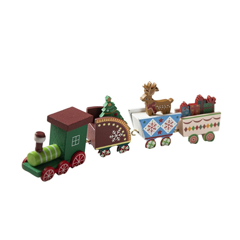 Ornament Decoratiune de Craciun Tren Pictat , 20cm
