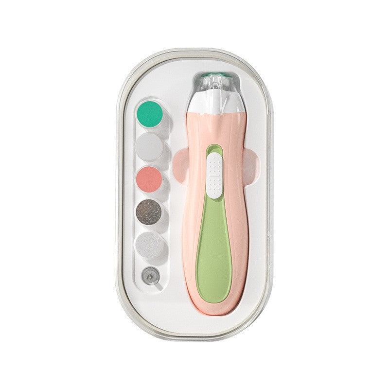 Set Pila Electrica pentru Copii si Bebelusi, ABS, 6 Accesorii, cu Lumina LED