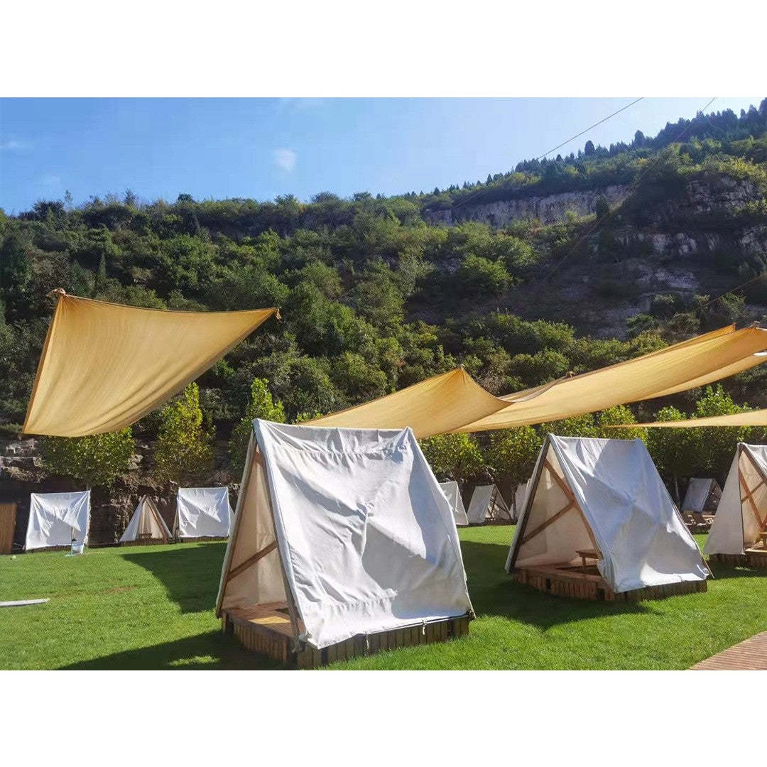 Prelata de soare , de tip parasolar, pătrată , 4X6m , Galben Pal