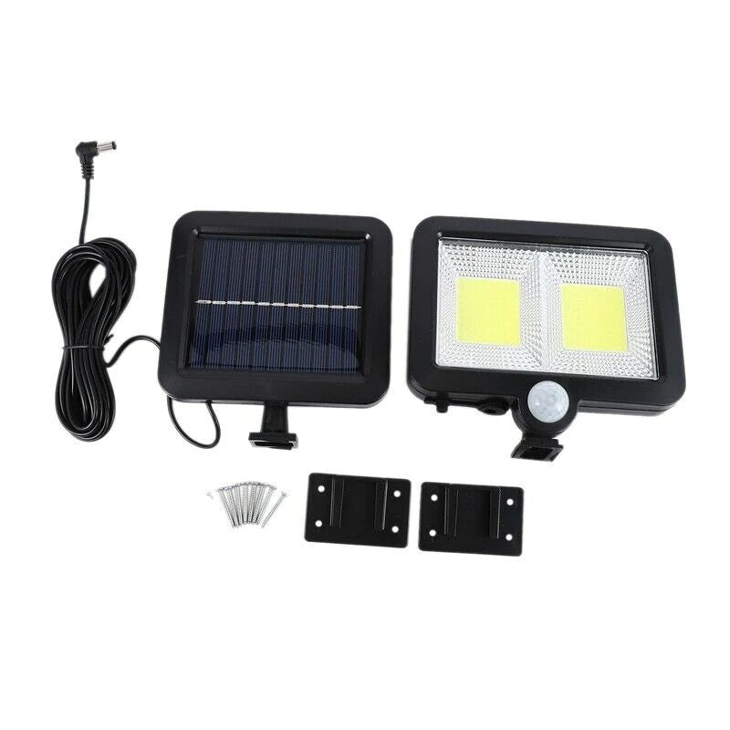 Lampa Solara cu Senzor de Mișcare, 108 LED-uri, 2 GRILE, 2400Lumeni, IP65