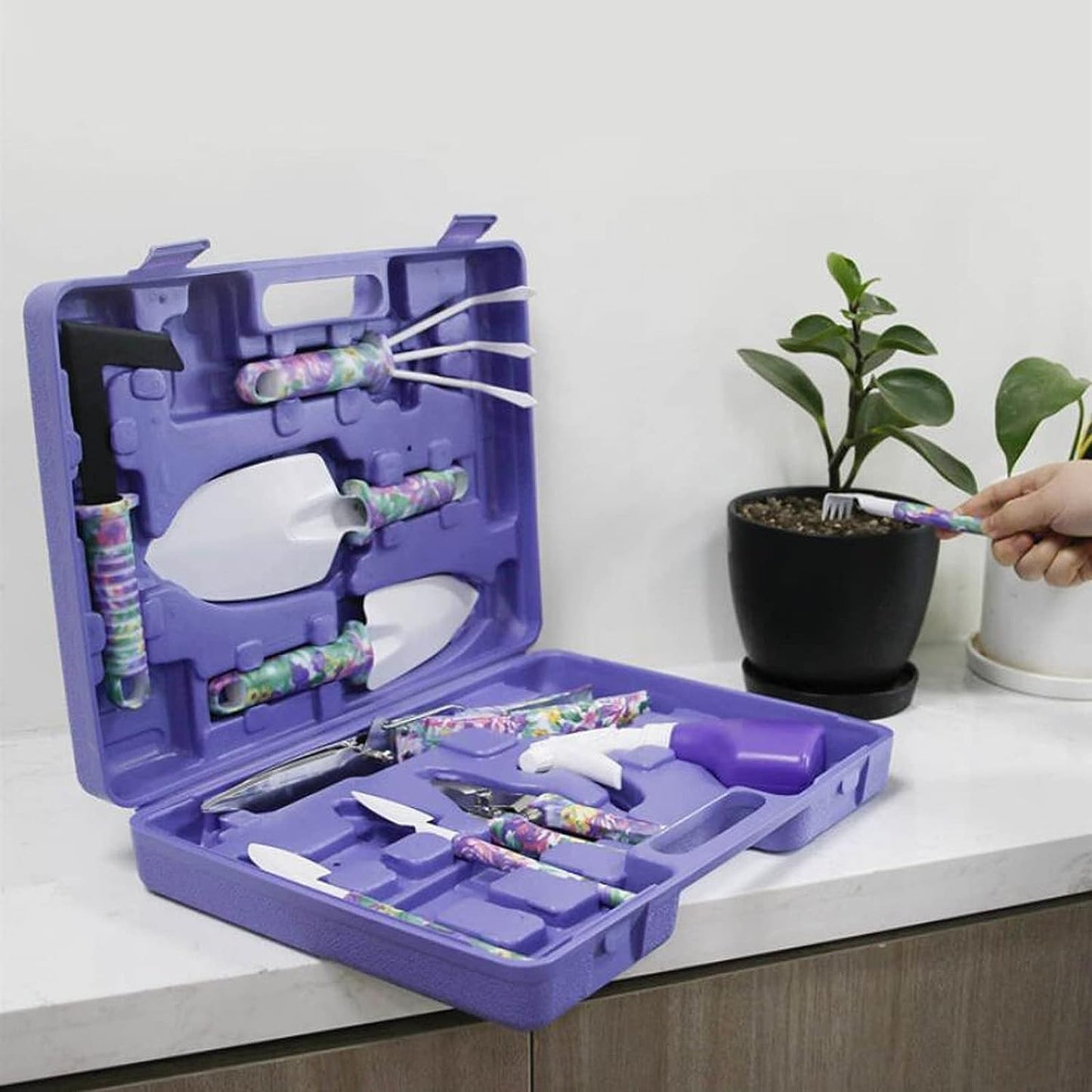 Set 10 accesorii pentru grădinărit , geanta depozitare inclusă