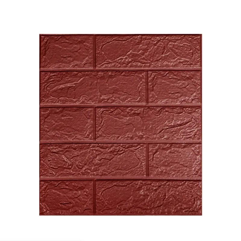 Set 10 placi tapet autoadezive 3D cu imitație de cărămidă 35x38cm