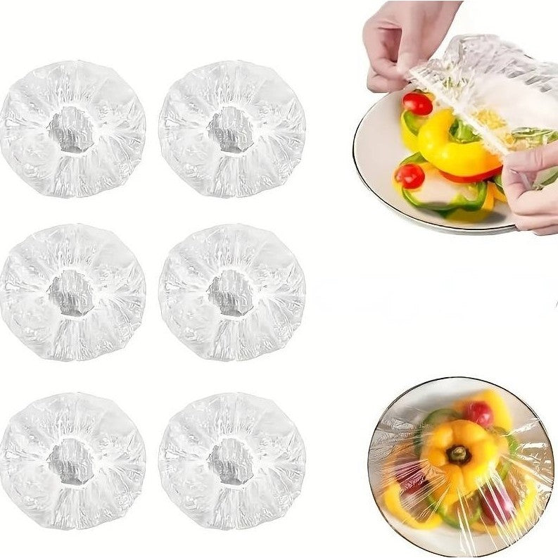 Set 100 Folie de protecție elastică pentru alimente si boluri.