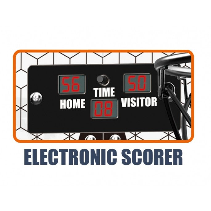 Set 2 coșuri de baschet pentru copii cu tablou de bord electronic, pentru 2 jucatori