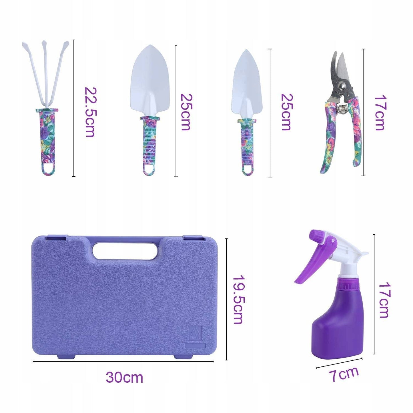 Set 5 accesorii pentru grădinărit , geanta depozitare inclusă