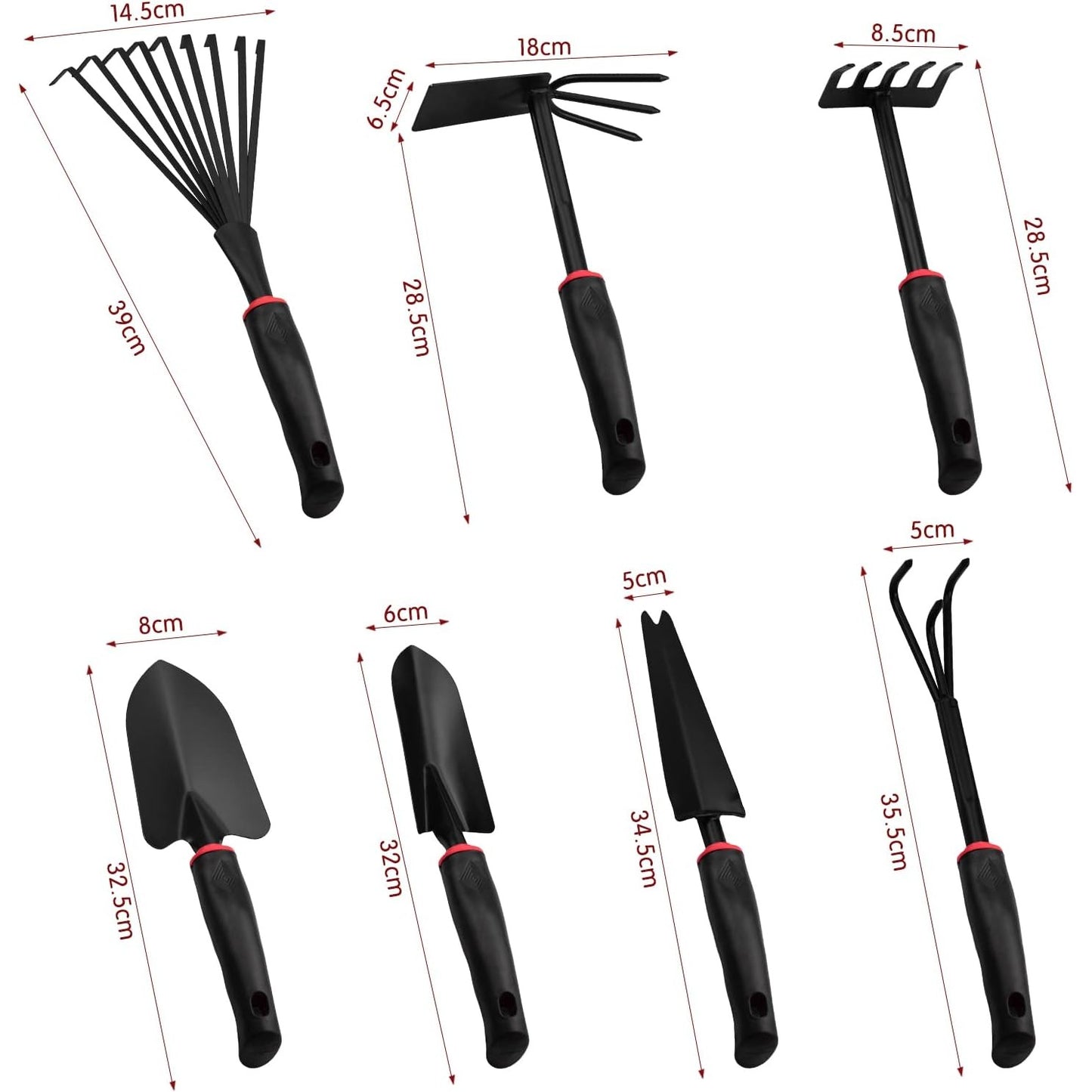 Set 9 unelte de grădină , pentru plantare, prelucrare sol si îngrijire plante