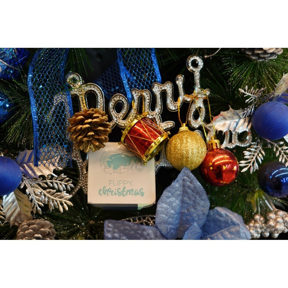 Set 20 ornamente de brad tip glob, multicolor