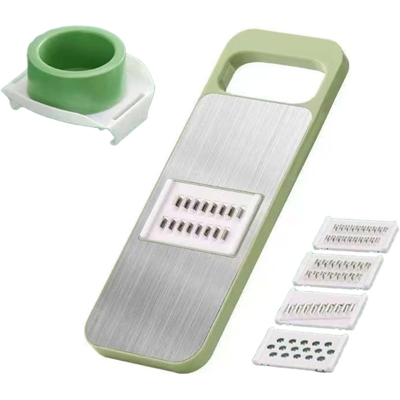 Set multifunctional din 7 piese , pentru tăierea si mărunțirea legumelor.