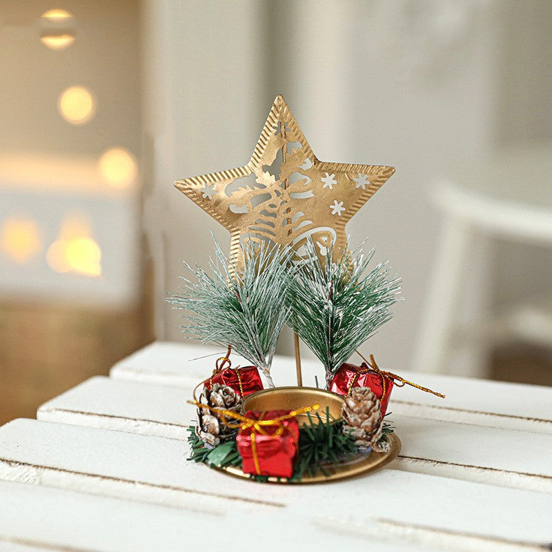 Suport Decorativ pentru Lumanare de Craciun