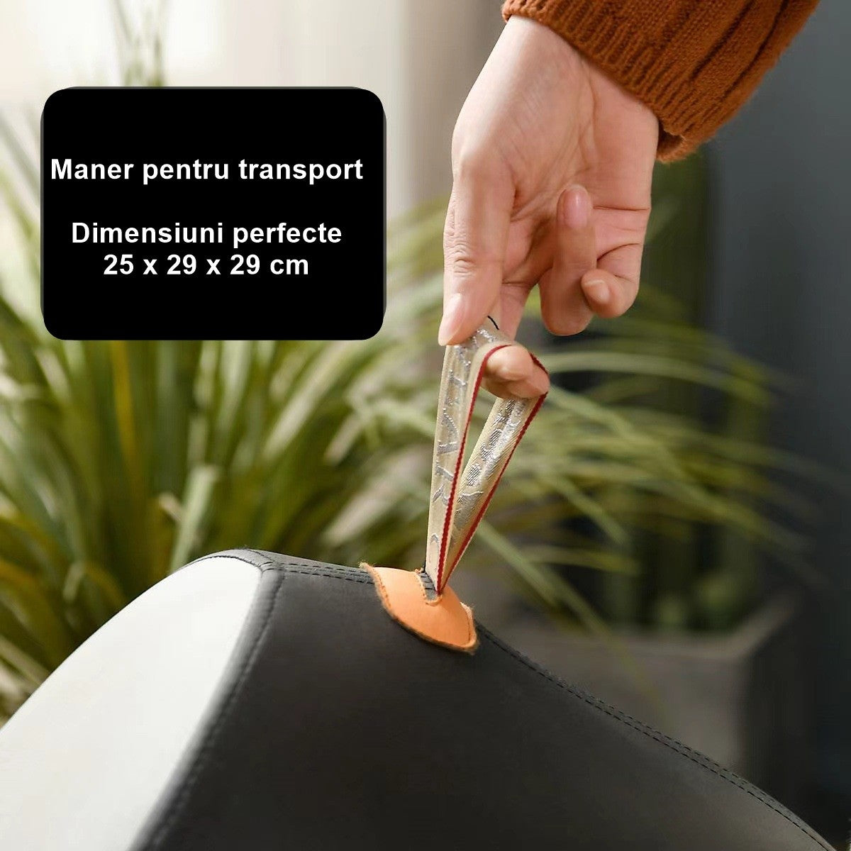 Taburet pentru copii in forma de pinguin, Negru
