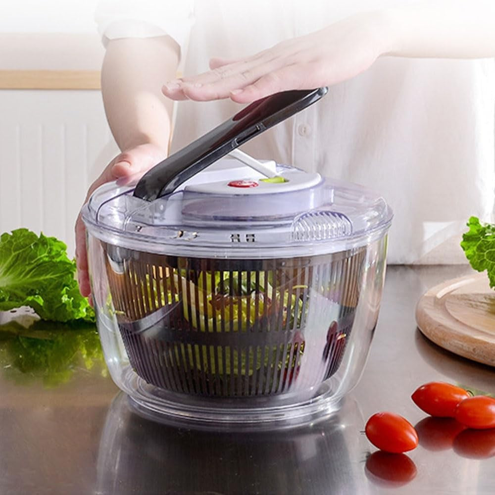 Uscător manual pentru salata si verdețuri , capacitate 3 L