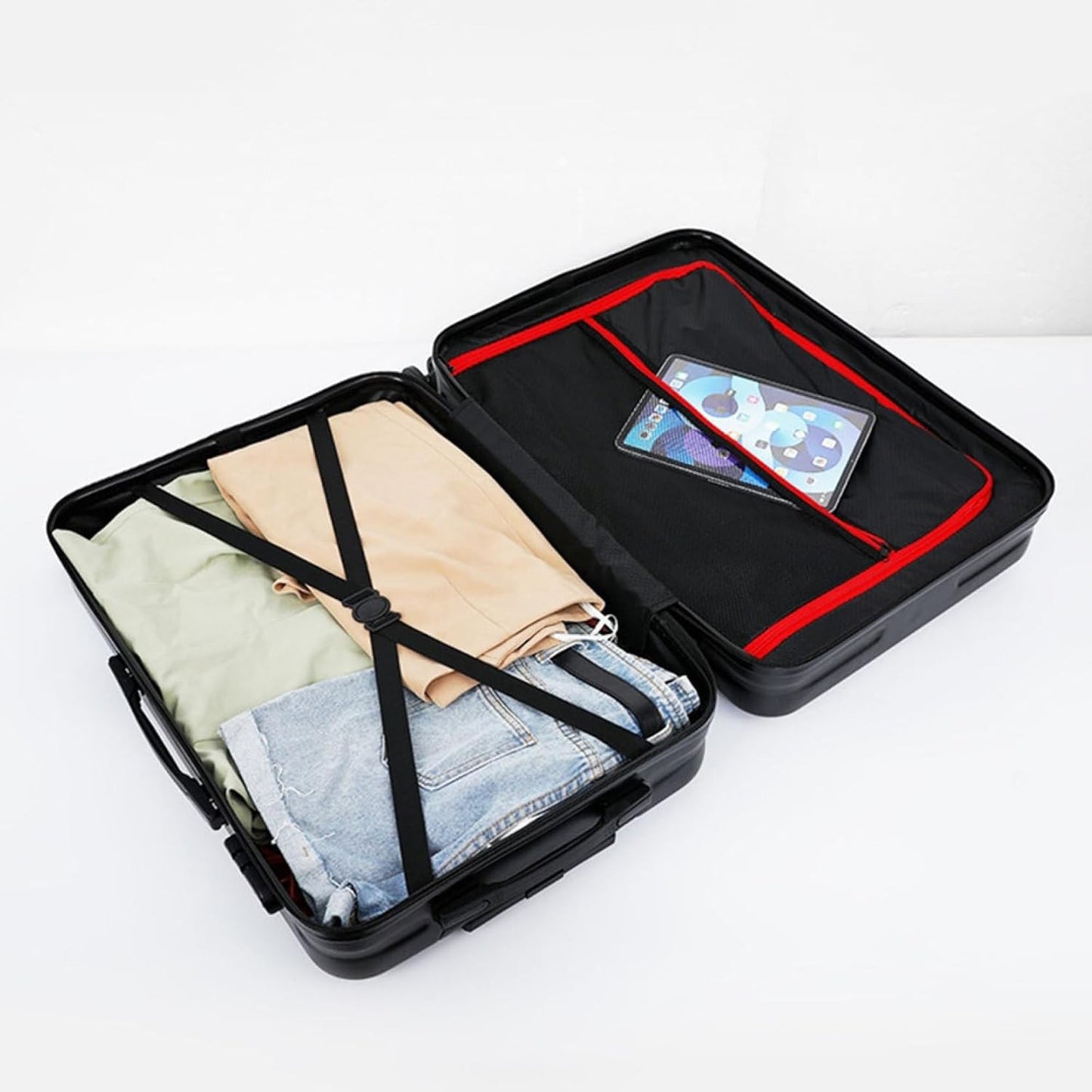 Troller de calorie 56x35x22 cm , 4 roti, maner reglabil , fermoar, cifru , Roz