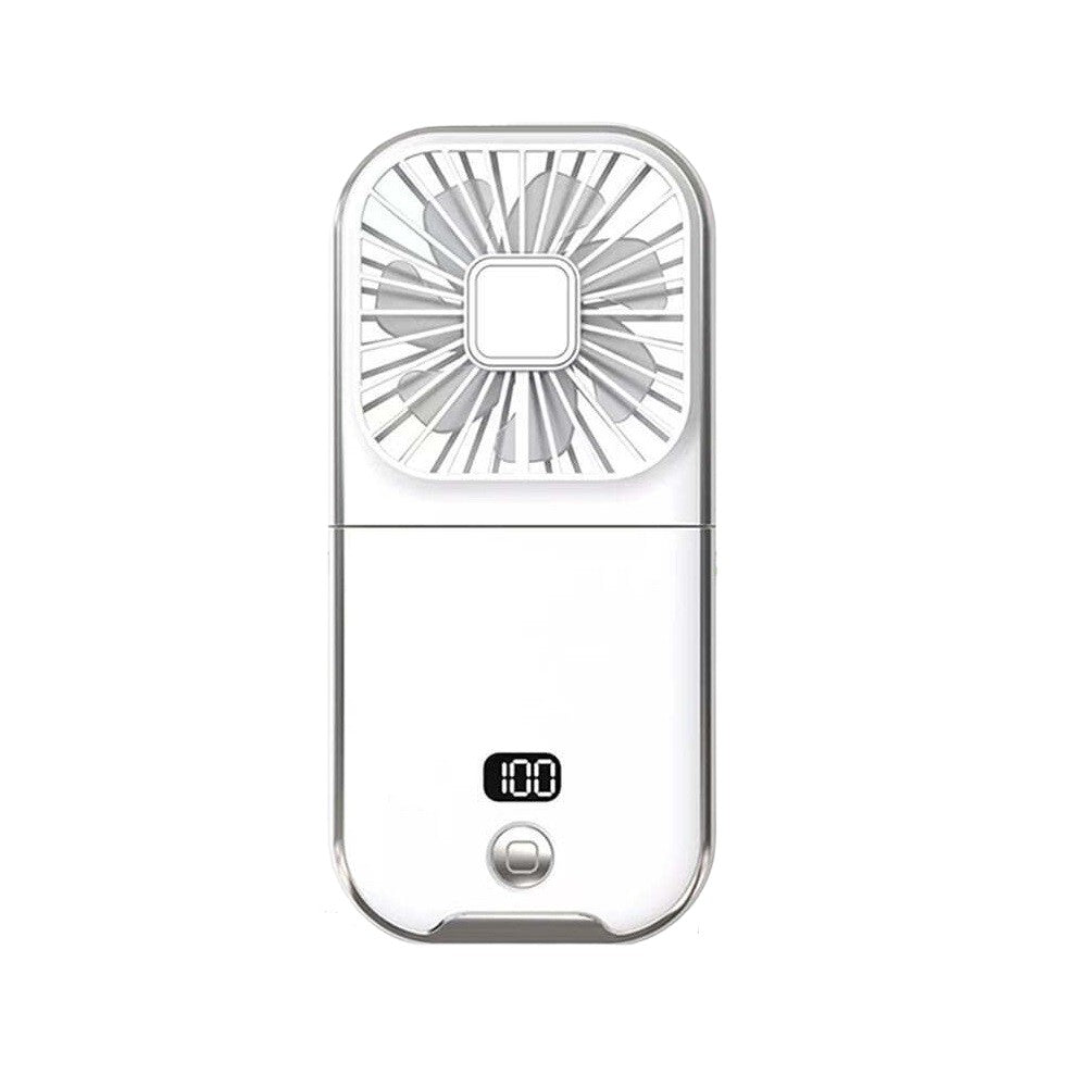 Ventilator Portabil 3 în 1 Maison Elise – De Mână, Gât sau Birou, Pliabil, USB, Suport Telefon, Roz