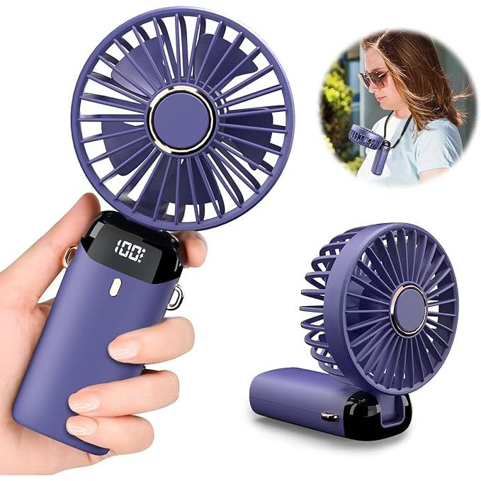 Ventilator Ultra Portabil cu Aromaterapie Flippy – Mov, 3 în 1, Magicul răcoririi oriunde mergi!