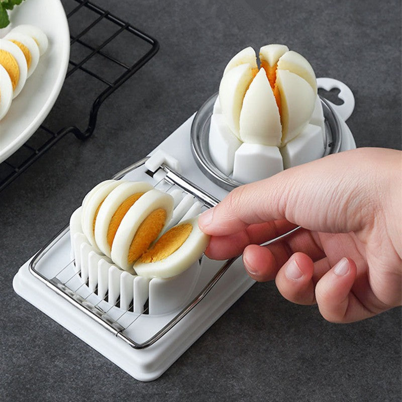 Feliator multifunctional pentru oua , mozzarela ,fructe , 2 forme de filiere Alb