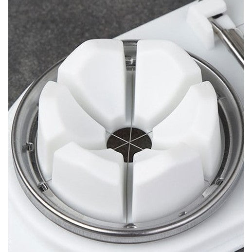 Feliator multifunctional pentru oua , mozzarela ,fructe , 2 forme de filiere Alb