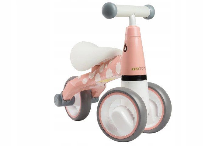Mini bicicleta fara pedale, triciclu copii cu roti EVA, 50x22x39 cm, roz