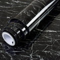 Tapet autocolant pentru bucătărie (Folie autoadeziva 40cm x 100 cm) Marmura Neagră