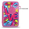 Penar Echipat Dublu Roz Love cu Labirint 13.5x4x20cm