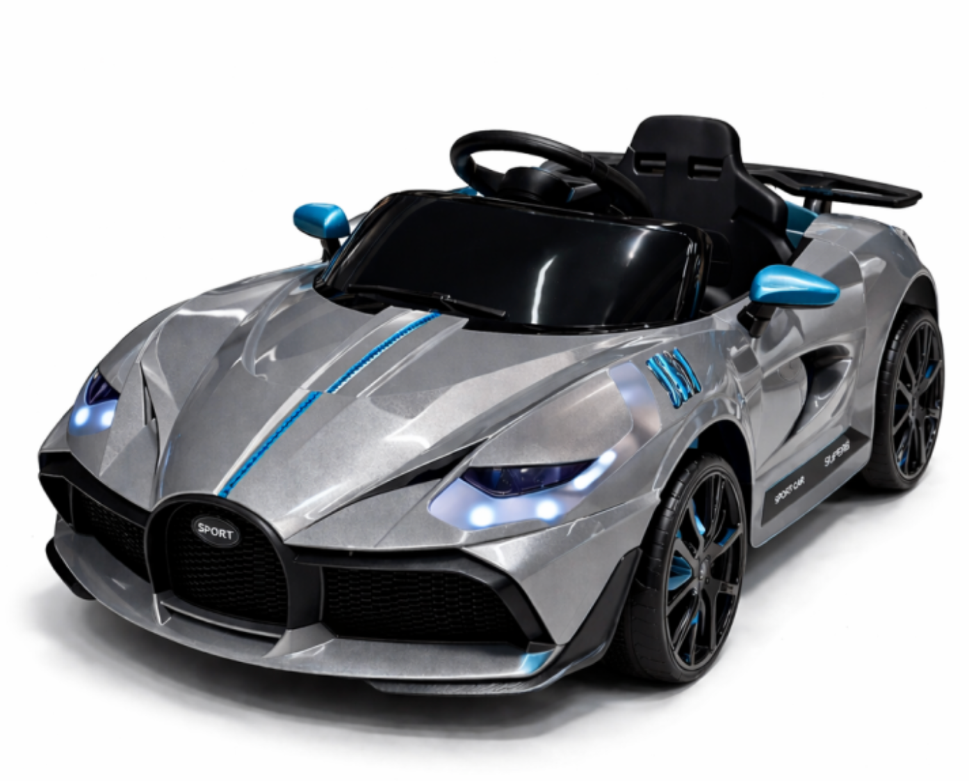 Masina Electrica Cu Telecomanda Bugatti Veyron, 2 Motoare, 12V