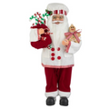 Figurina Decorativa Mos Craciun Cofetar 45cm