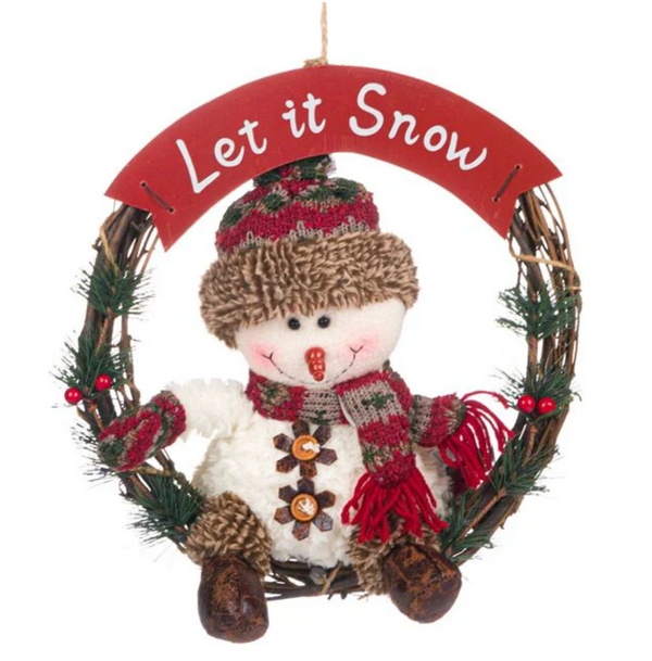 Coronita de Craciun Roşie Verde 30x10cm.