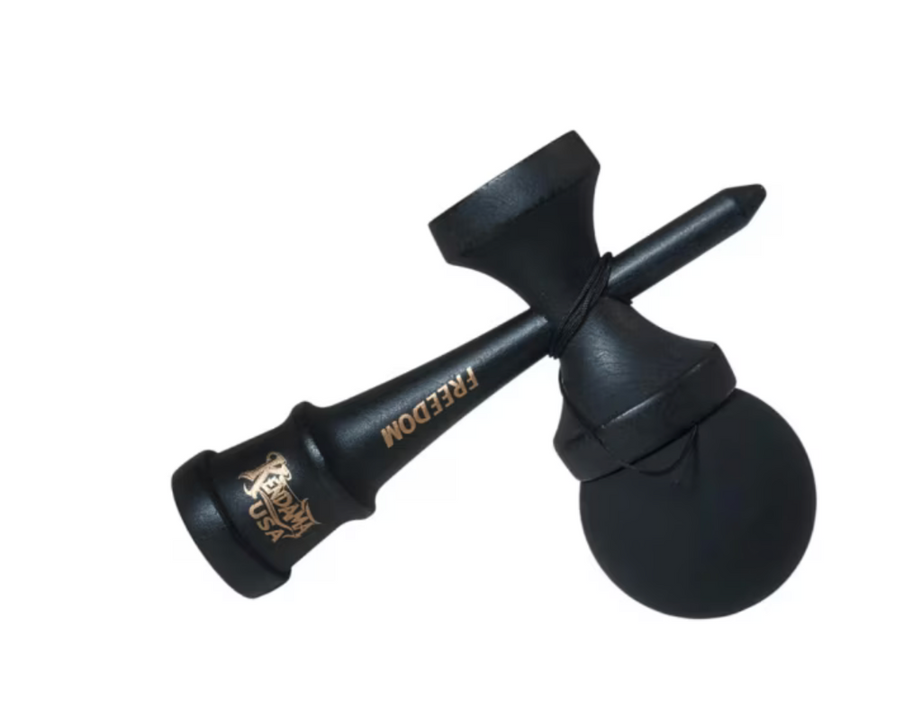 Kendama USA Forever - Bila cu Rubber Grip (All Black Edition)