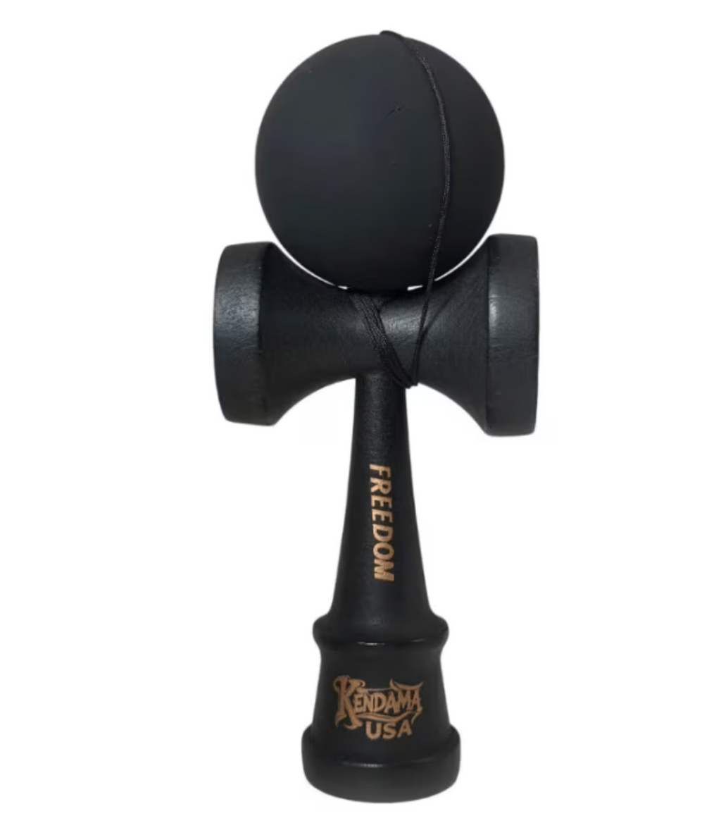 Kendama USA Forever - Bila cu Rubber Grip (All Black Edition)