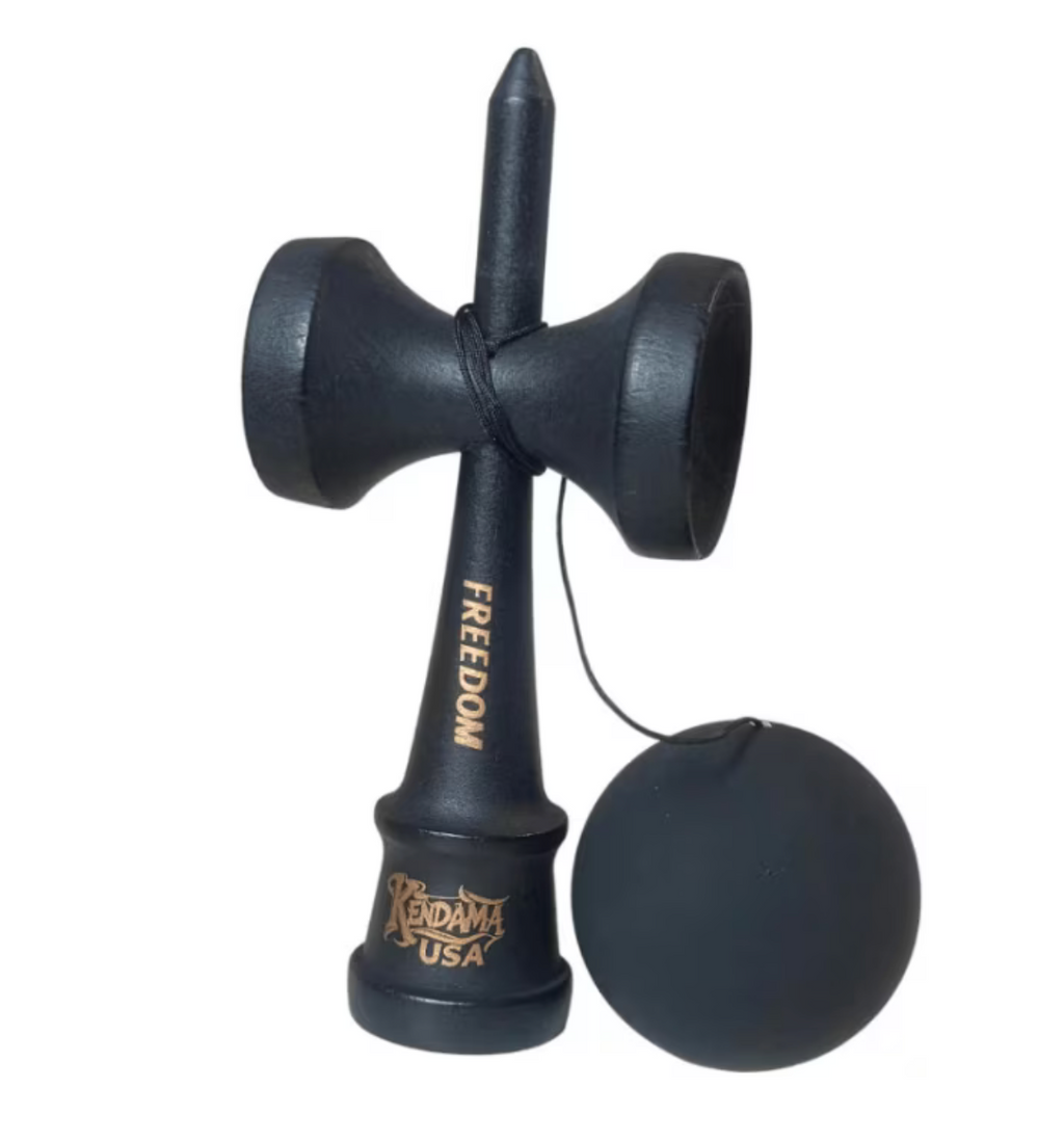 Kendama USA Forever - Bila cu Rubber Grip (All Black Edition)