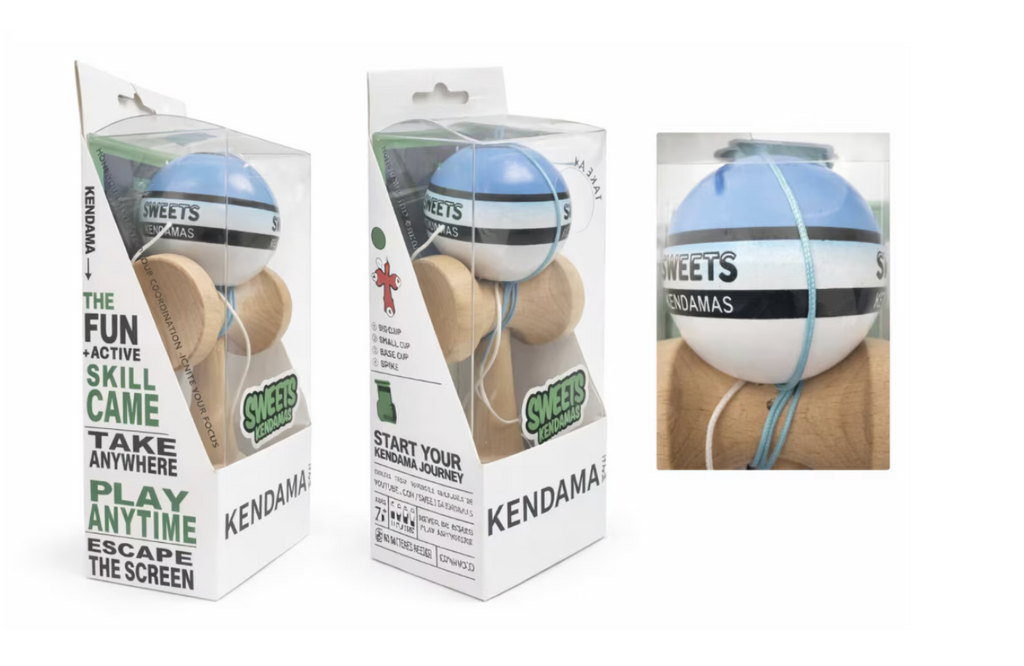 Kendama Starter Sweets, forma Amped, Albastru