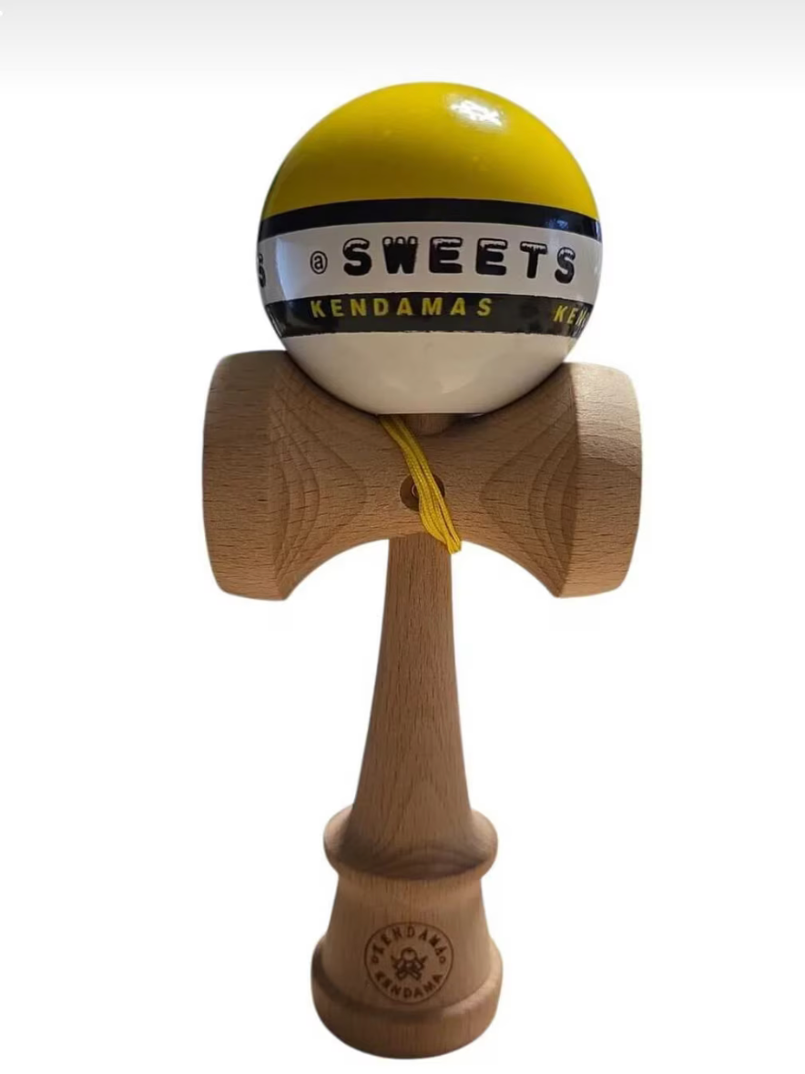 Kendama Starter Sweets, forma Amped, Galben