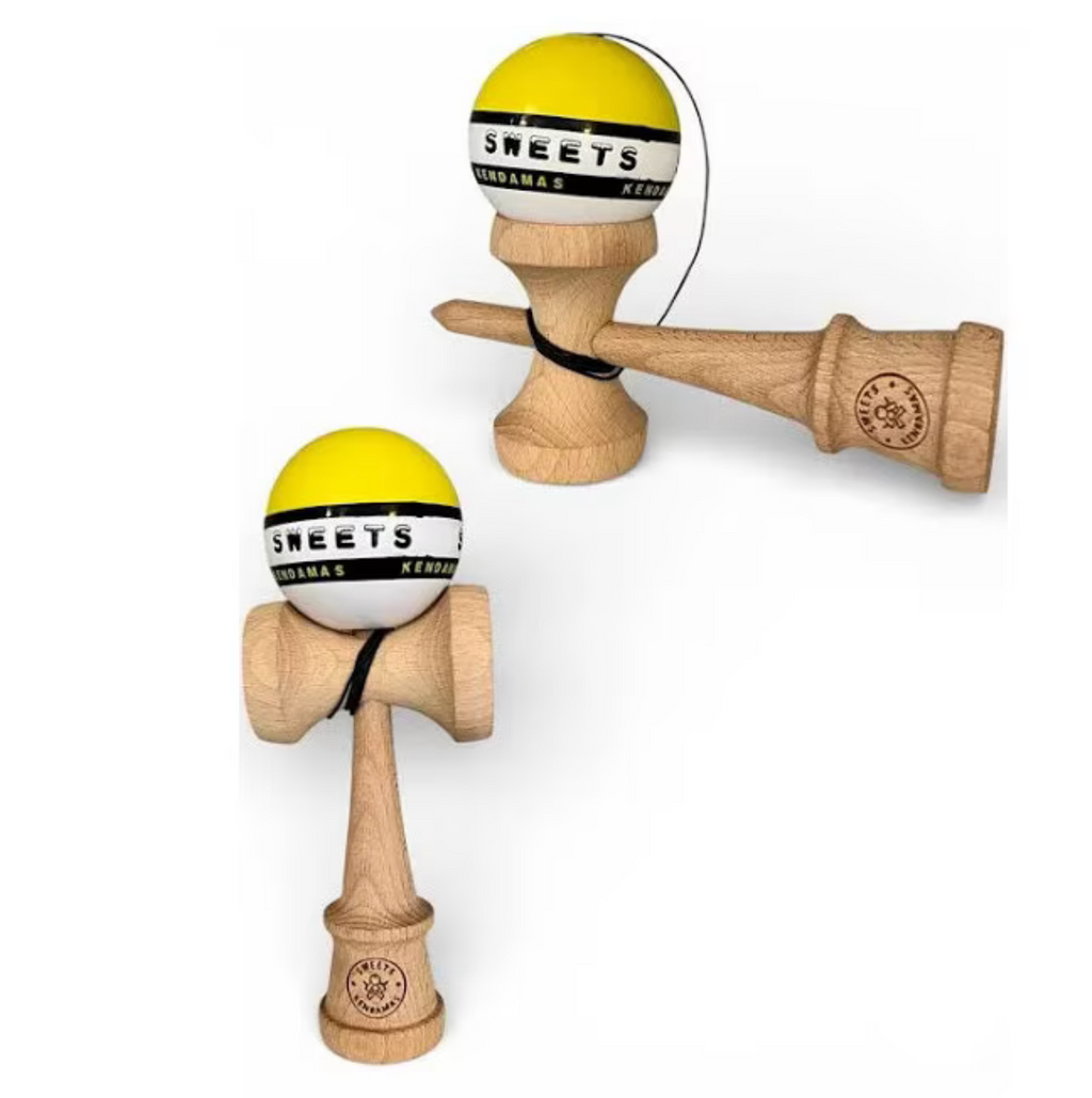 Kendama Starter Sweets, forma Amped, Galben