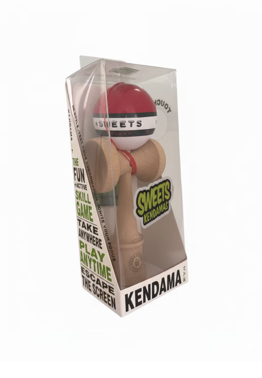 Kendama Starter Sweets, forma Amped, Roșu