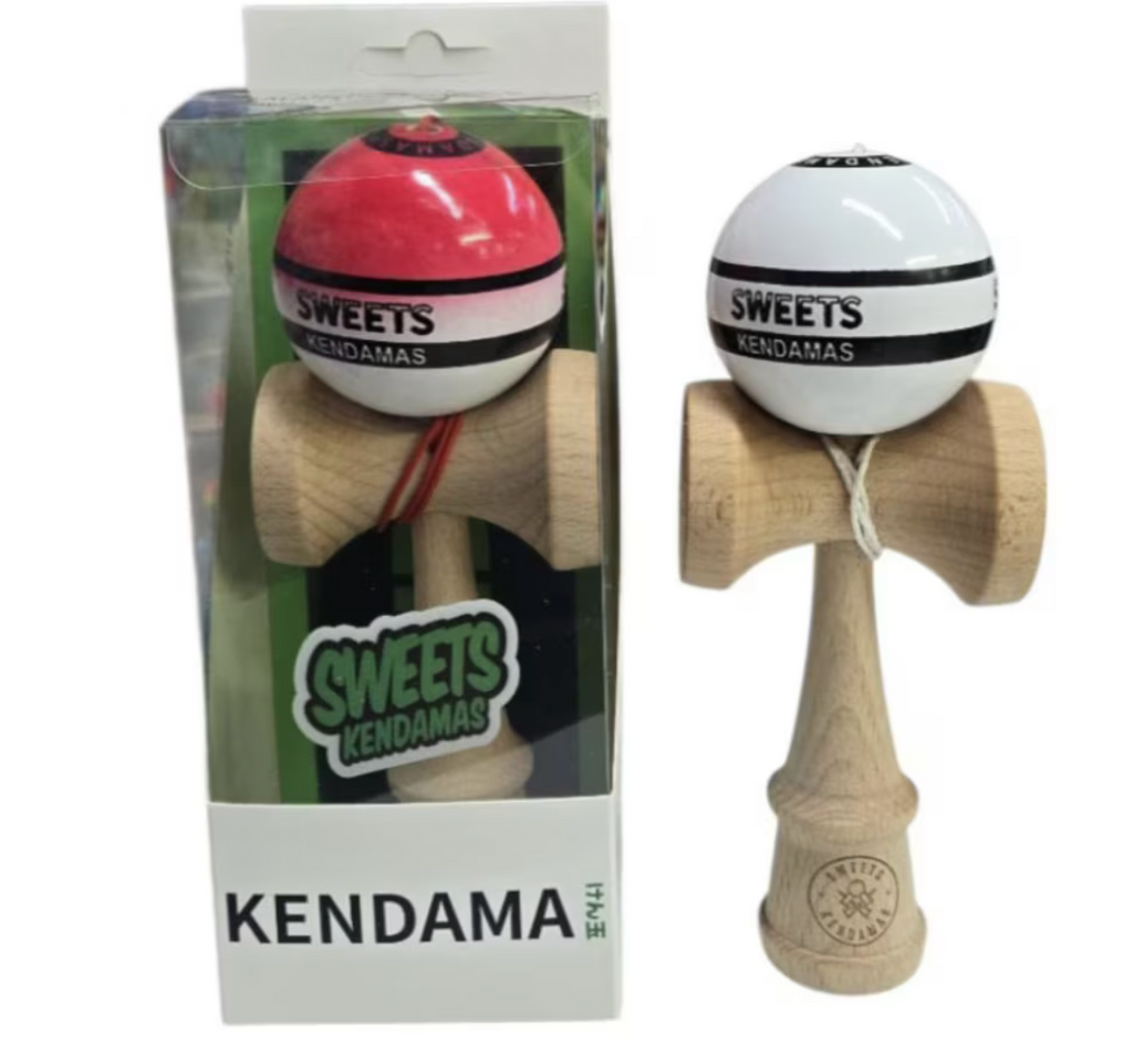 Kendama Starter Sweets, forma Amped, Alb