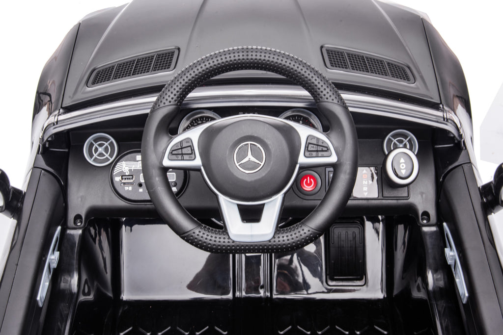 Masinuta Electrica, Mercedes-Benz SL Cabrio, Licenta Oficiala, Baterie Li-ION, 2-7 ani, Scaune din burete si îmbrăcate in piele