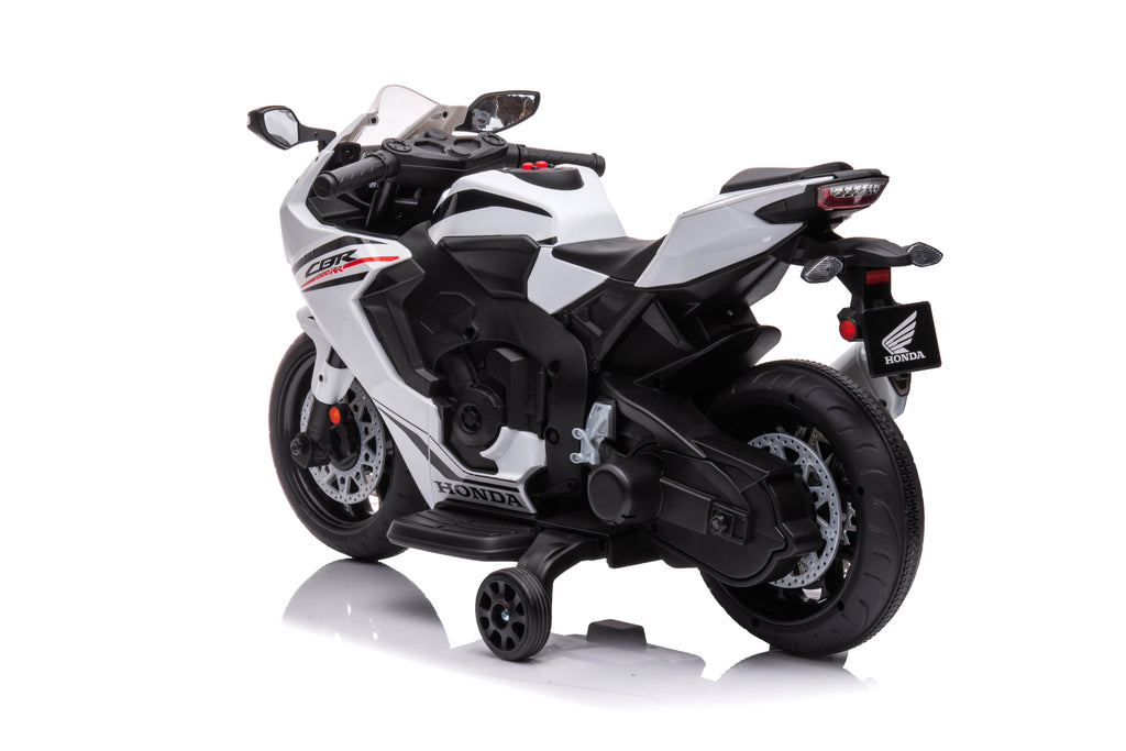 Motocicleta Electrica Honda Pentru Copii, Licenta Oficiala Honda, Baterie Li-ION, Roti Suport, 2 Culori