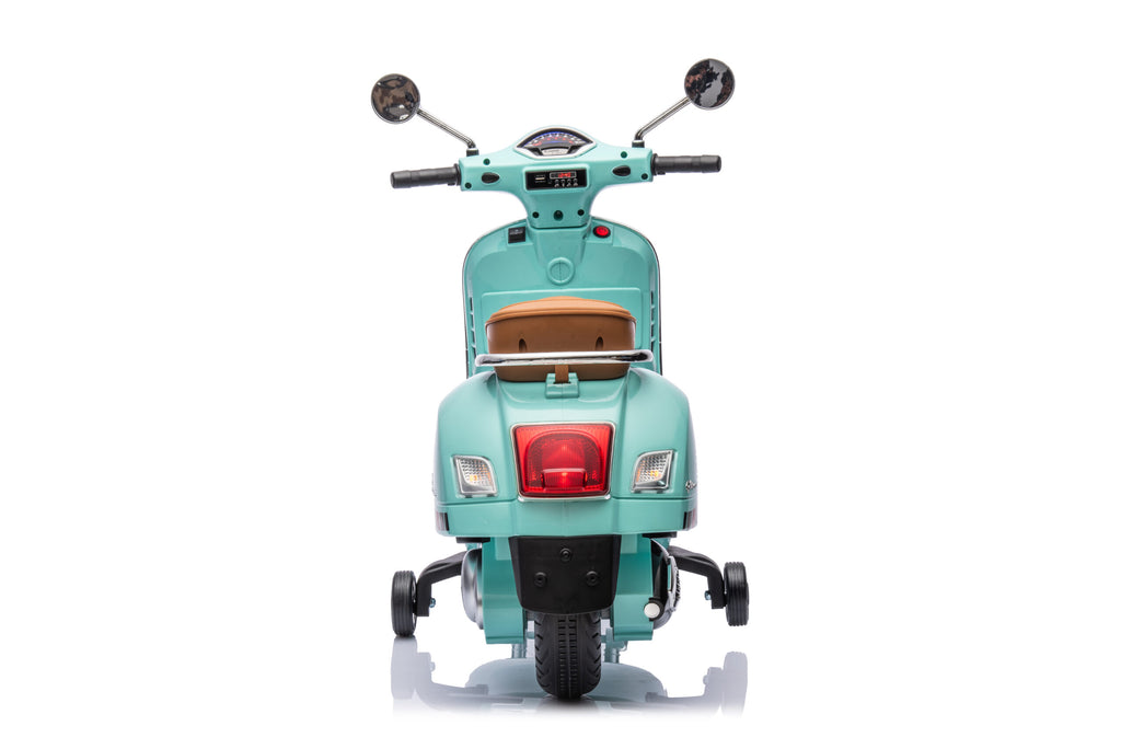 Scuter Electric Vespa®, Baterie Li-ION, 2 Culori, sezut din piele 3-6 ani