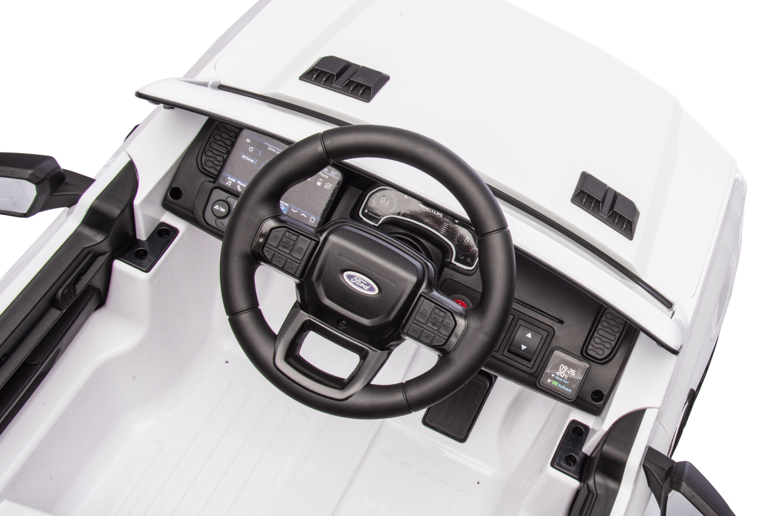 Masinuta Electrica pentru copii Ride-On, Ford Ranger, Baterie Li-ION, Scaun de piele, 2-7 ani, 3 Culori