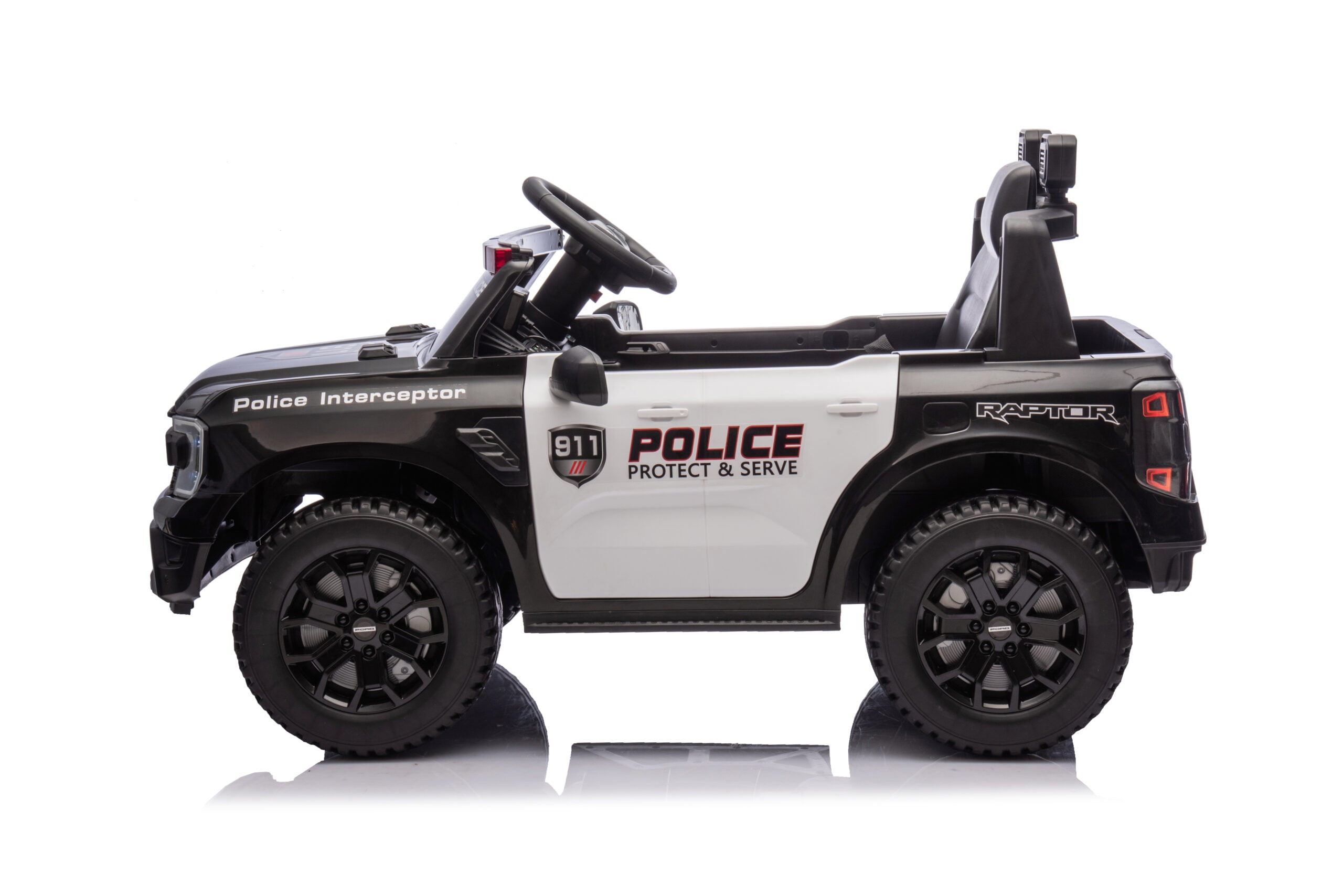 Masinuta Electrica pentru copii Ride-On, Ford Ranger Politie, Baterie Li-ION, Scaun de piele, 2-7 ani