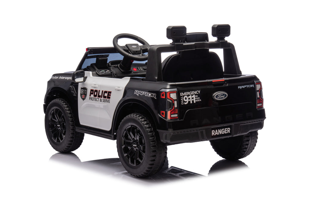 Masinuta Electrica pentru copii Ride-On, Ford Ranger Politie, Baterie Li-ION, Scaun de piele, 2-7 ani