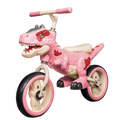 Bicicleta de echilibru pentru copii, model dinozaur, muzica, varsta 2-6 ani, roz