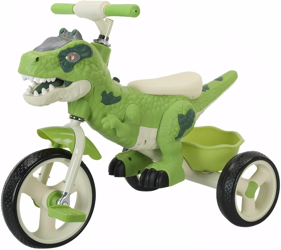 Tricicletă pentru copii model Dino – stabilă, sigură și super distractivă
