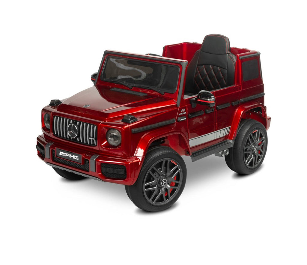 Masinuta Electrica Mercedes AMG G63, Pentru Copii 3-9 ani, Gri, Cu Telecomanda 12V
