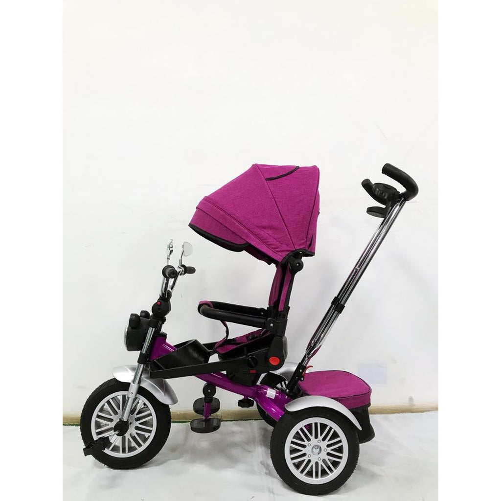 Triciclete tip motor cu scaun rotativ si pozitie de somn, 8 luni-3 ani