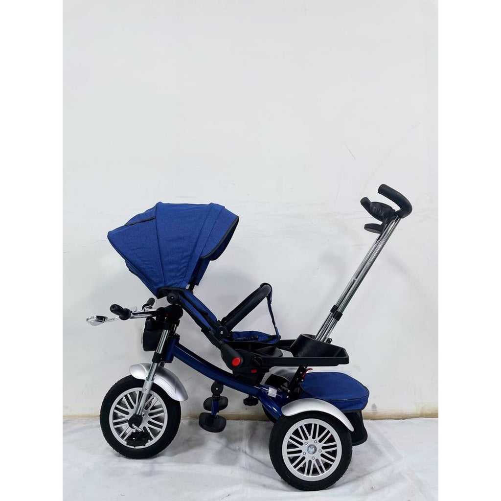 Triciclete tip motor cu scaun rotativ si pozitie de somn, 8 luni-3 ani